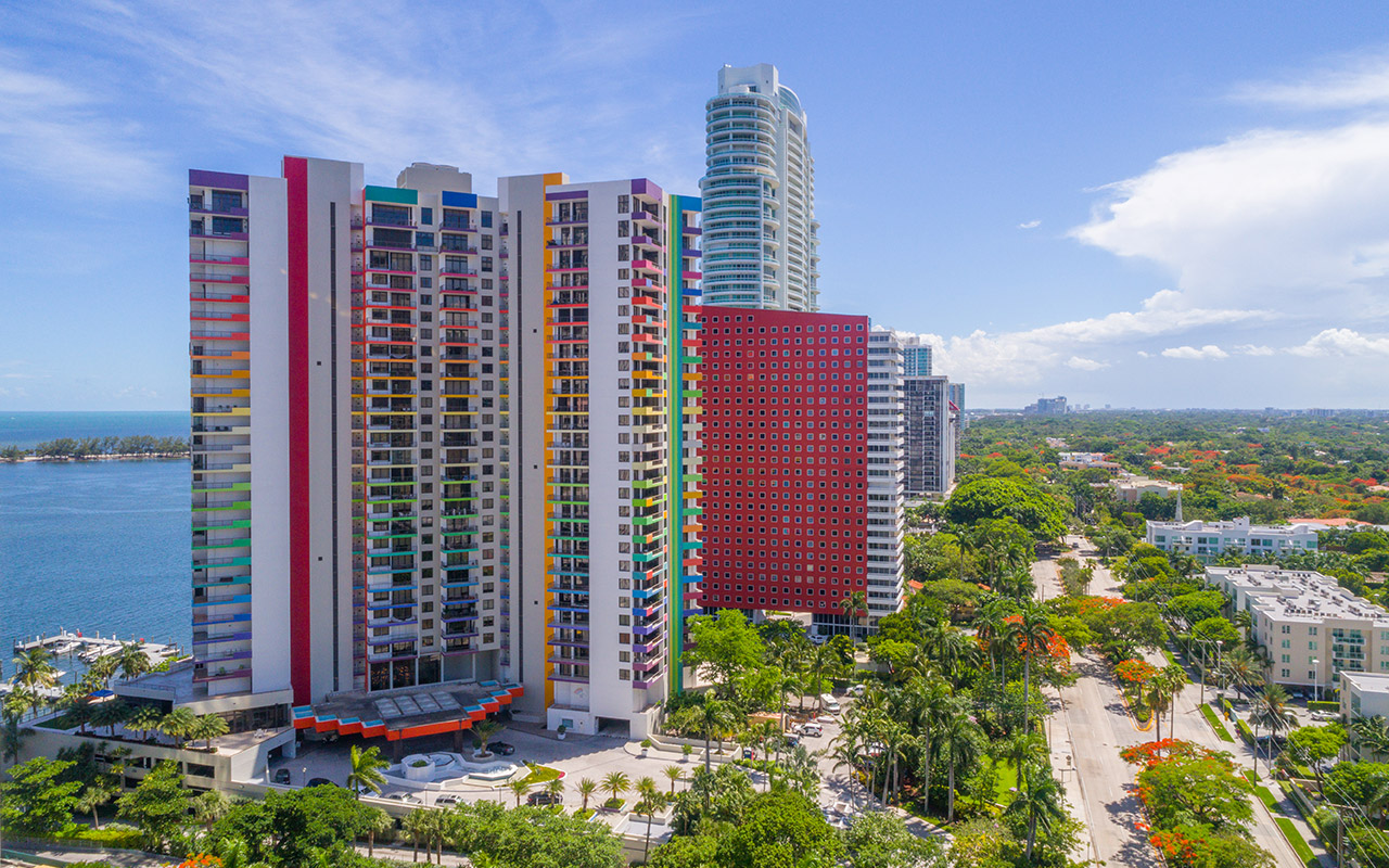 south view of Brickell Avenue