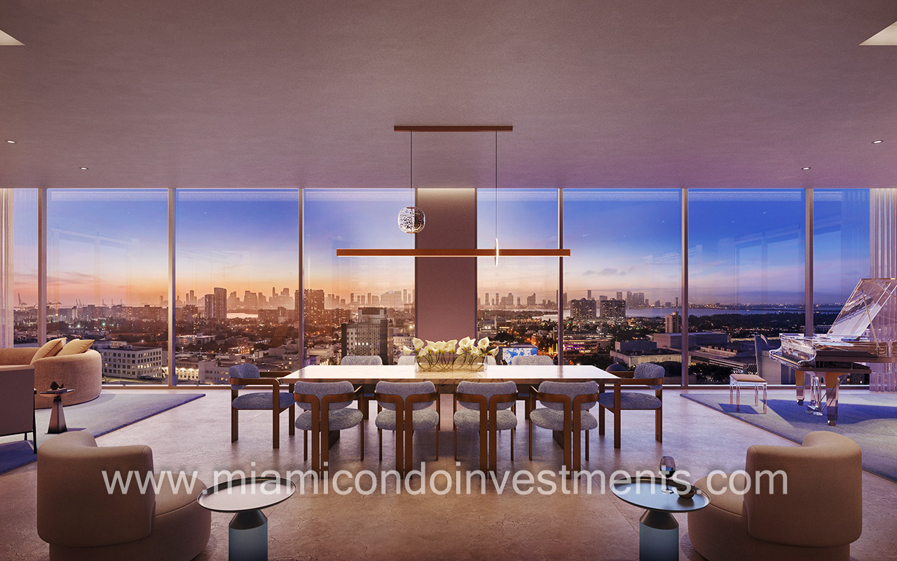 Ritz-Carlton Residences South Beach sunset and skyline views
