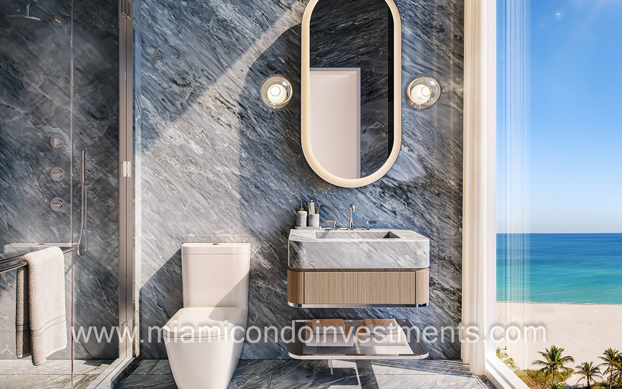 Ritz-Carlton Residences South Beach secondary bathroom